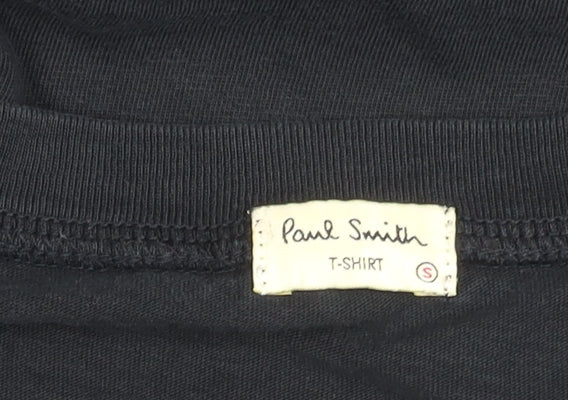 Paul Smith Men’s Black Zebra Graphic Cotton T-Shirt Size S