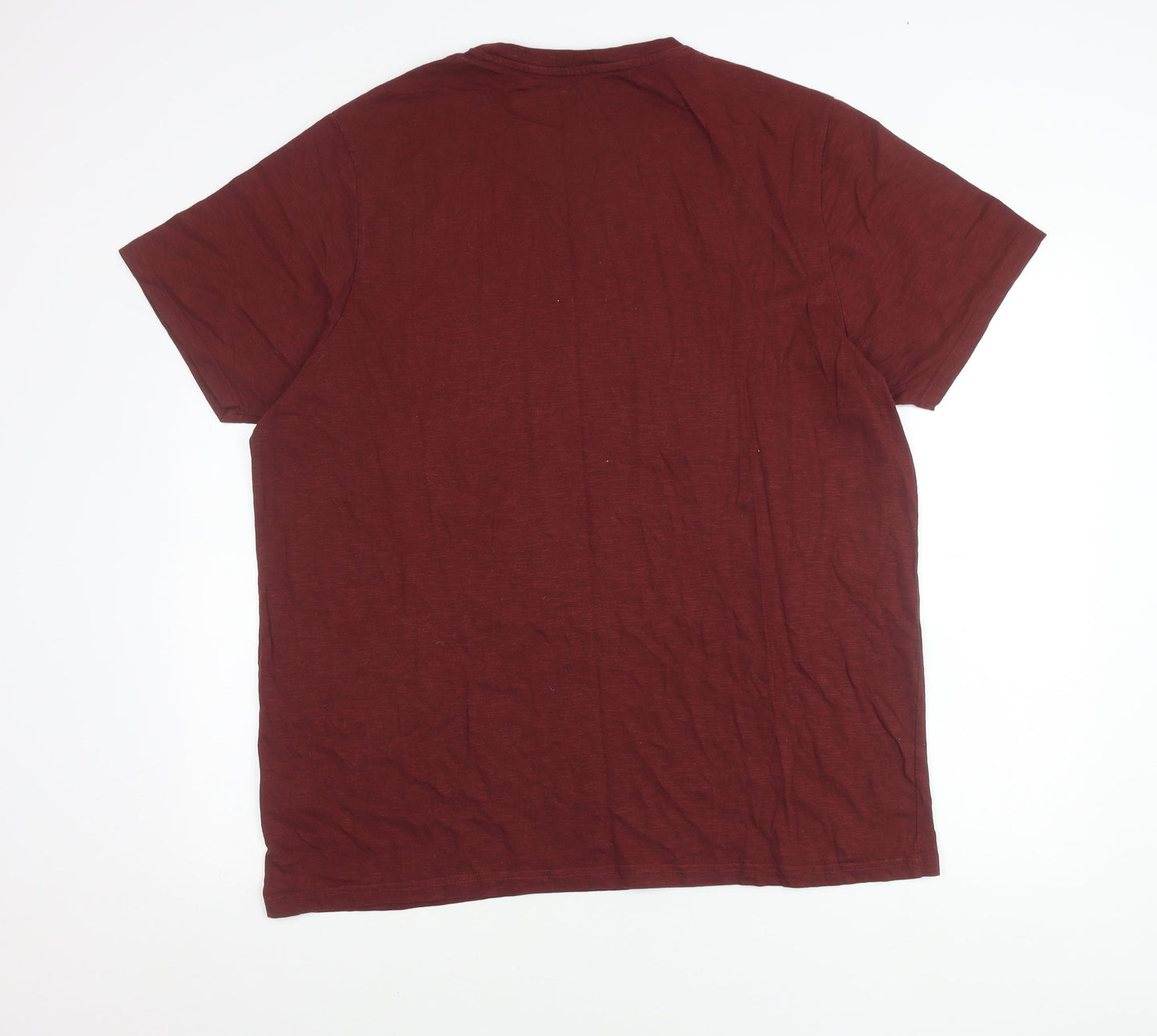 Weird Fish Men’s Red 2XL Cotton Crew Neck T-Shirt