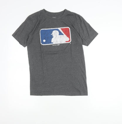 Genuine Merchandise Boys Grey MLB Baseball Logo T-Shirt Size 14-16 Years