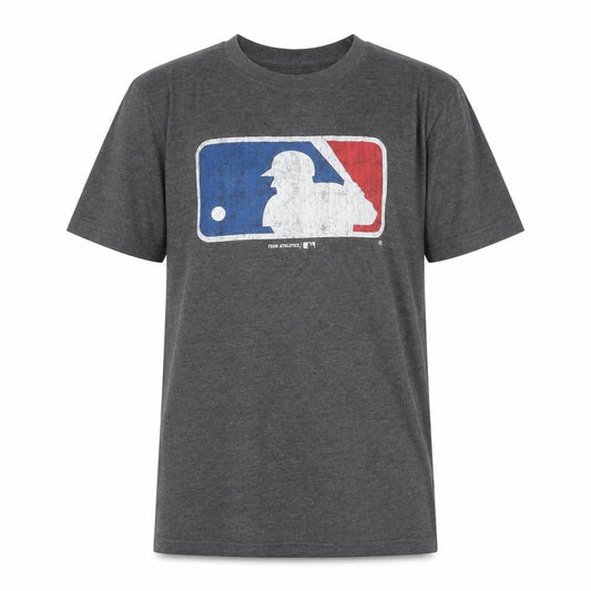 Genuine Merchandise Boys Grey MLB Baseball Logo T-Shirt Size 14-16 Years