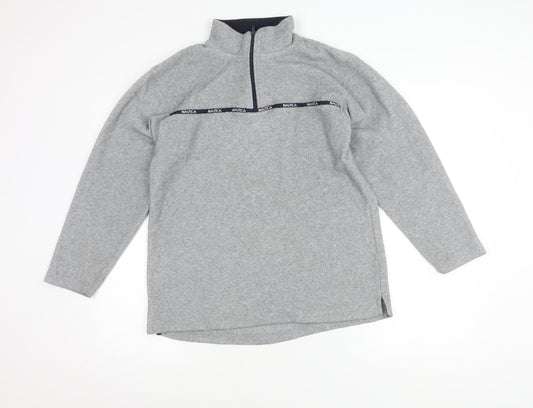 Mens UK Size L Nautica Grey Pullover Sweatshirt