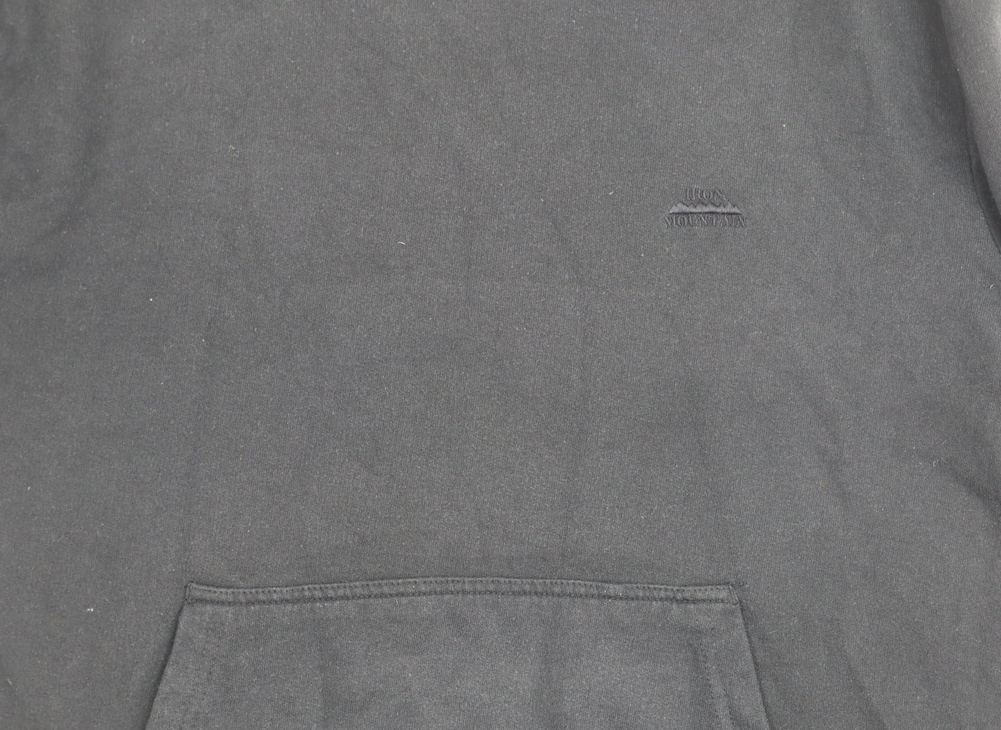Iron Mountain Men's Black Pullover Hoodie L Fleece Workwear