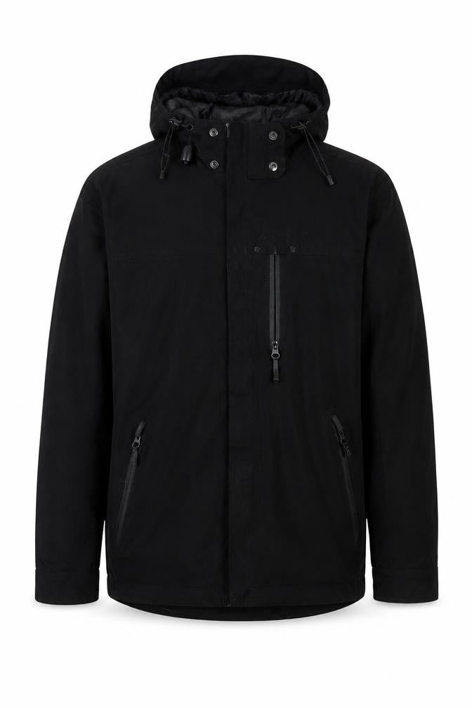 Mens UK Size S F.F.P Black Parka Coat
