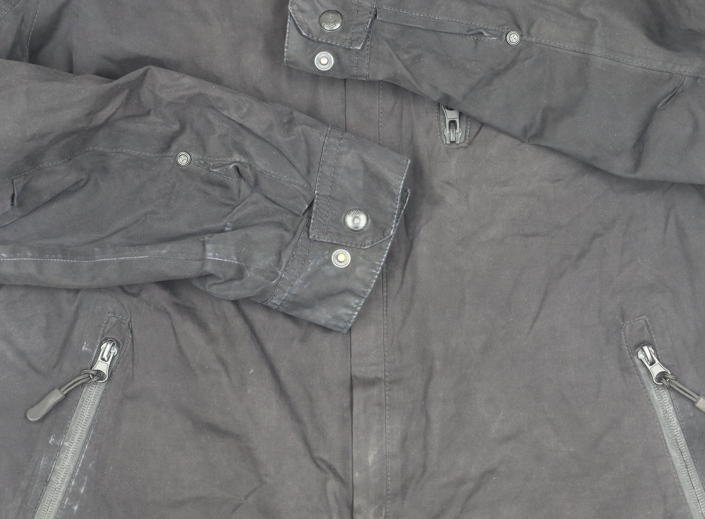 Mens UK Size S F.F.P Black Parka Coat