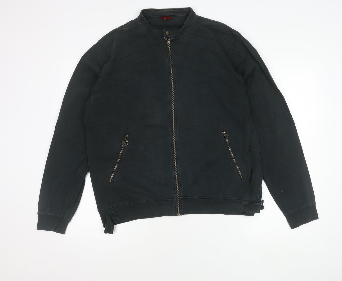 Mens UK Size L Designers at Debenhams Black Biker Coat