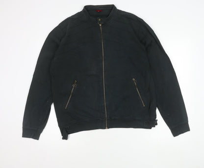 Mens UK Size L Designers at Debenhams Black Biker Coat