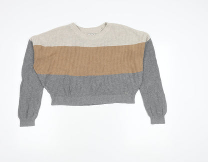 Womens UK Size M Hollister Multicoloured Pullover Jumper