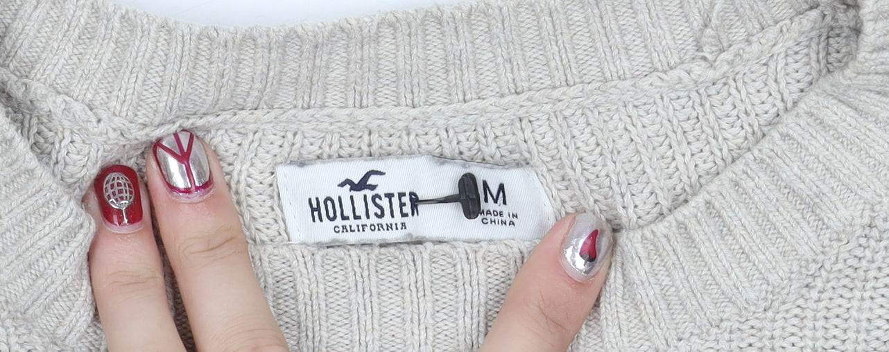 Womens UK Size M Hollister Multicoloured Pullover Jumper