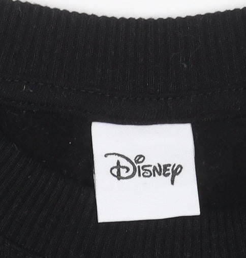 Womens UK Size S Disney Black Pullover Sweatshirt