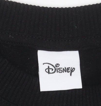 Womens UK Size S Disney Black Pullover Sweatshirt