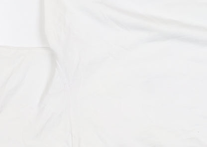 Boohoo Women’s White Plus Size 22 Pullover Logo Sweatshirt