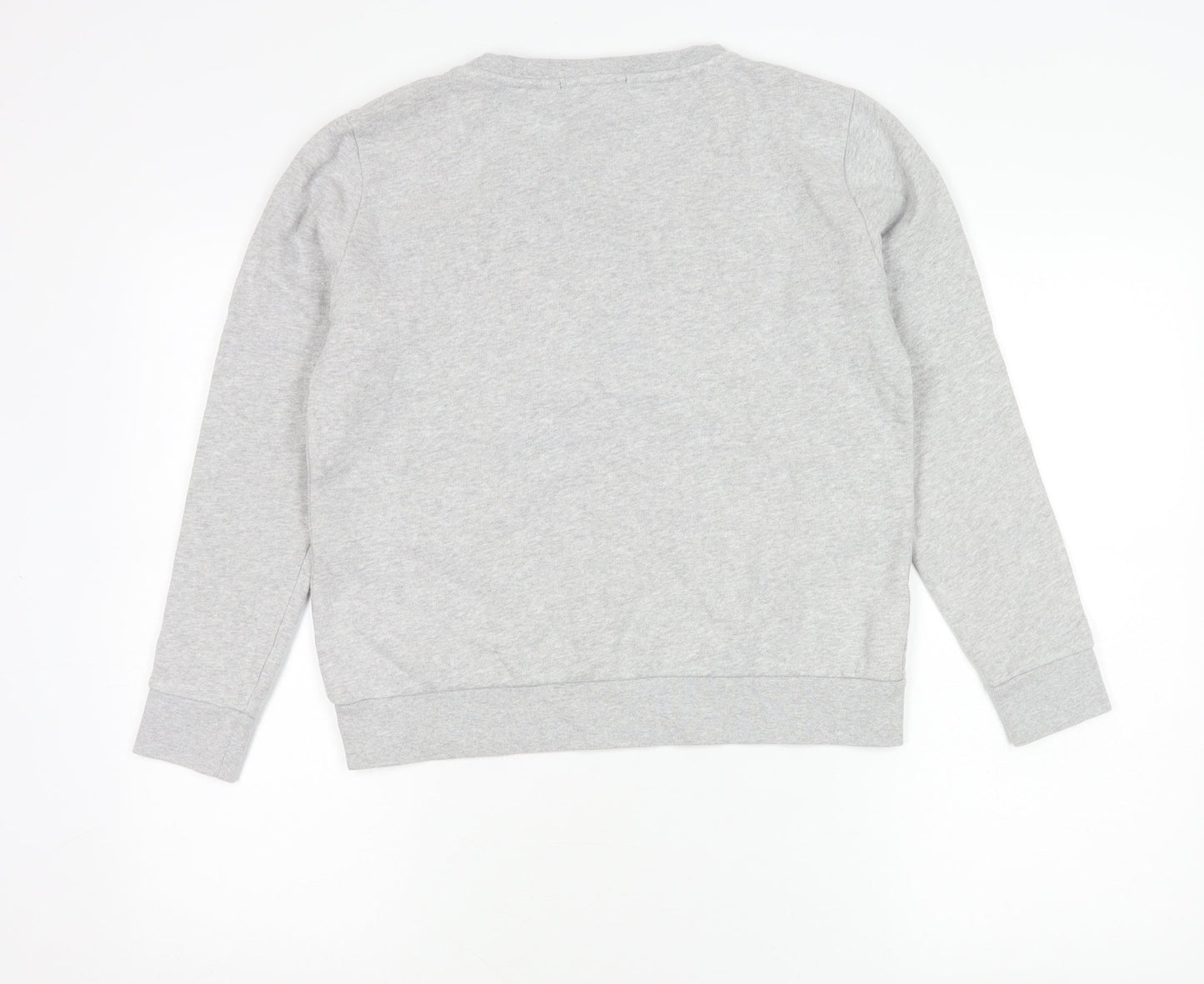 Karl Lagerfeld Women Grey XS Pullover Sweatshirt Logo Cotton