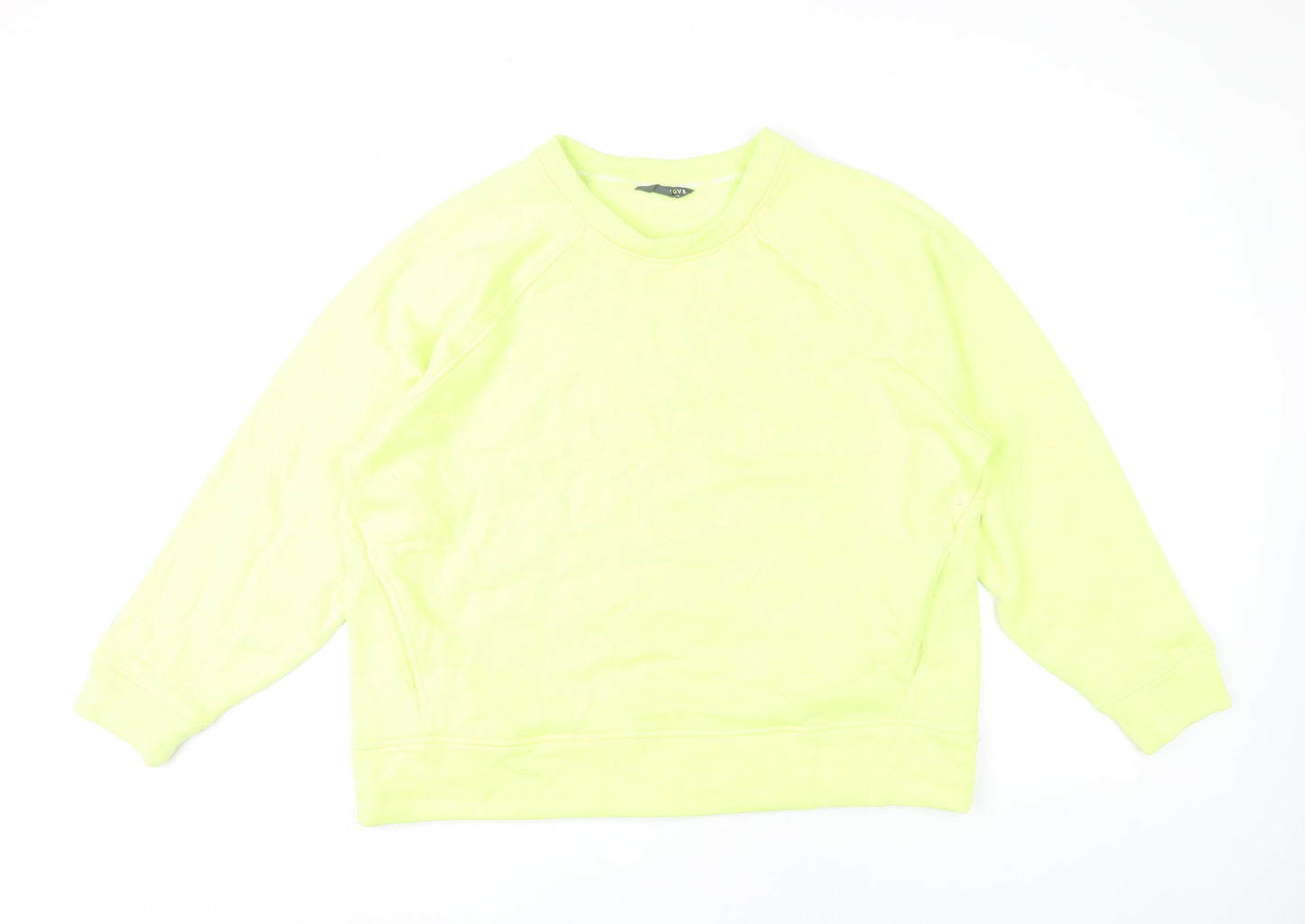 Womens UK Size 18 Marks and Spencer Yellow Pullover Sweatshirt