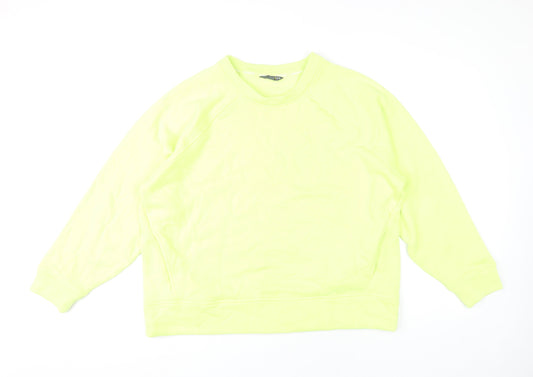 Womens UK Size 18 Marks and Spencer Yellow Pullover Sweatshirt
