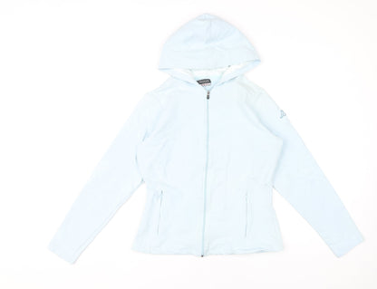 Kappa Women’s Light Blue Hoodie Full Zip Large Cotton Blend