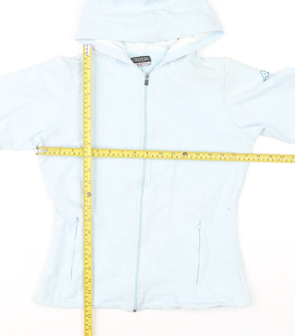 Kappa Women’s Light Blue Hoodie Full Zip Large Cotton Blend
