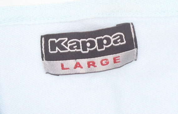 Kappa Women’s Light Blue Hoodie Full Zip Large Cotton Blend