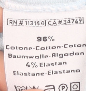 Kappa Women’s Light Blue Hoodie Full Zip Large Cotton Blend