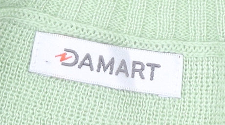 Womens UK Size 18 Damart Green Cardigan Jumper