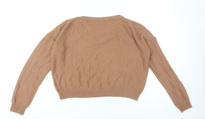 Womens UK Size 14 Brave Soul Brown Pullover Jumper