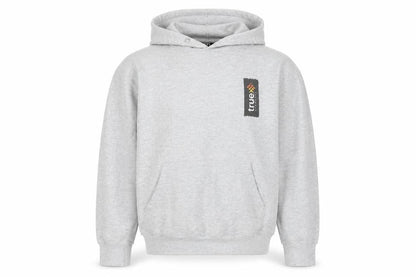 True Student Mens Grey Pullover Hoodie M Regular Fit Graphic Print