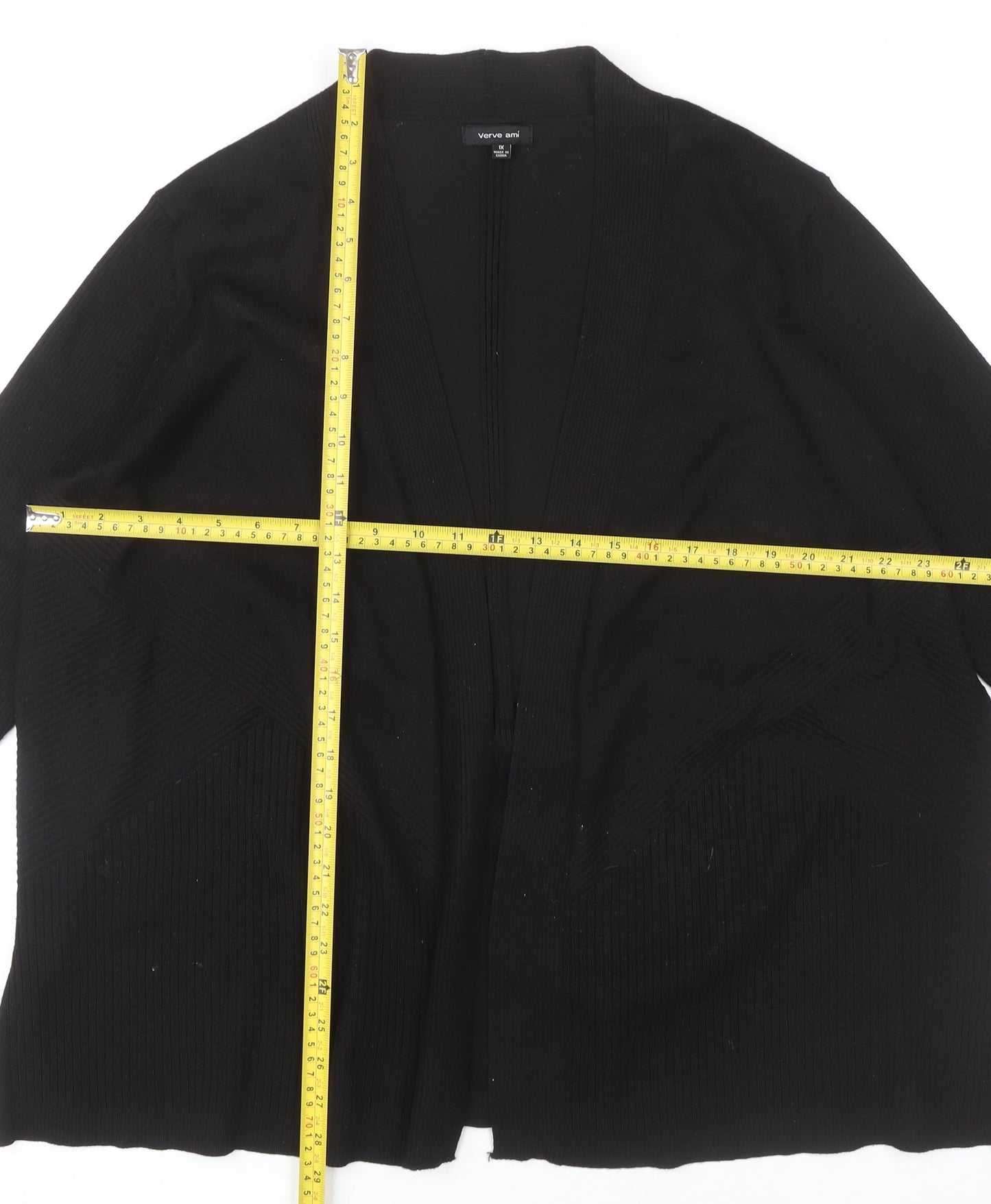 Womens UK Size 18 Verve Ami Black Cardigan Jumper