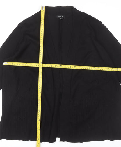 Womens UK Size 18 Verve Ami Black Cardigan Jumper