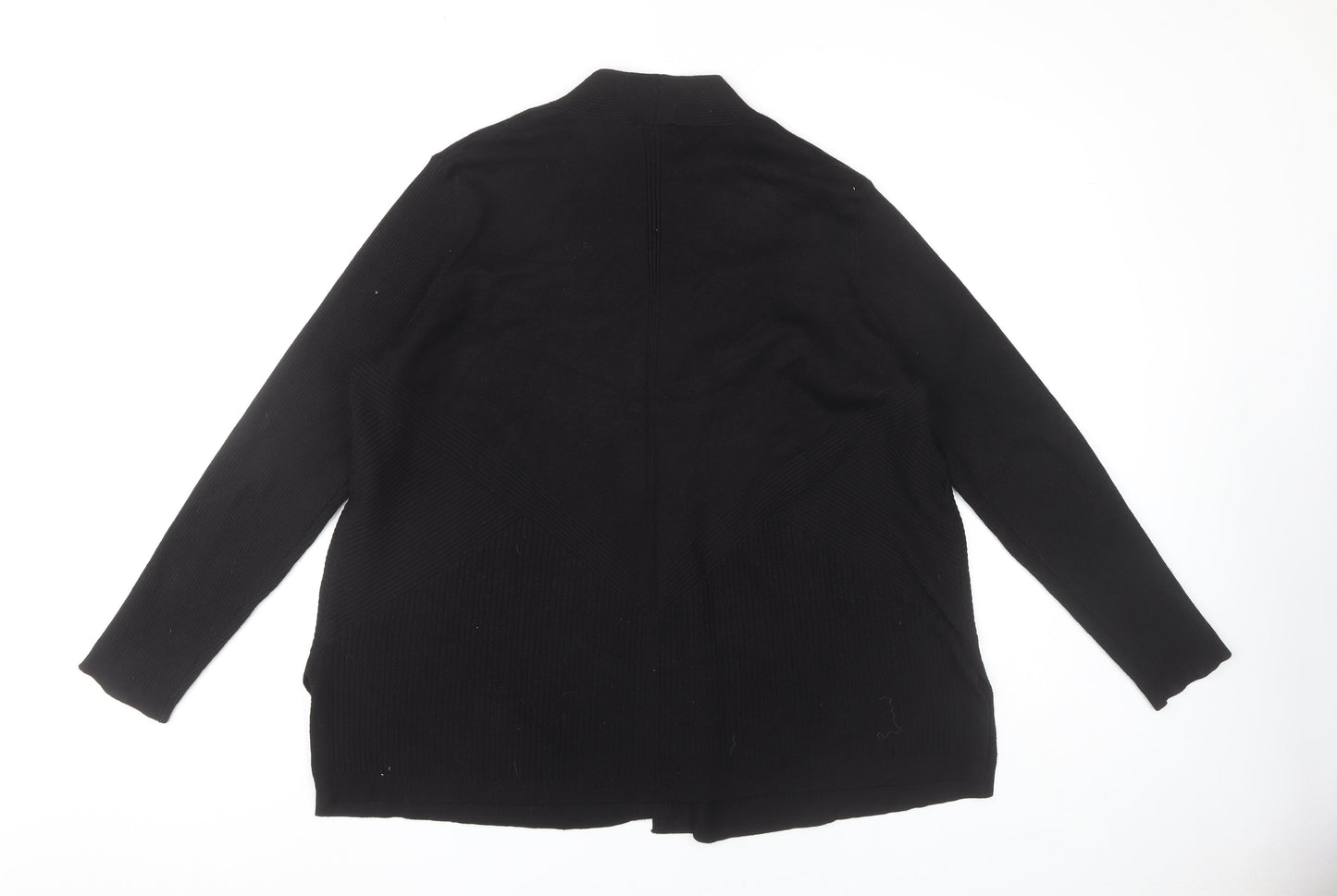 Womens UK Size 18 Verve Ami Black Cardigan Jumper