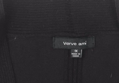 Womens UK Size 18 Verve Ami Black Cardigan Jumper