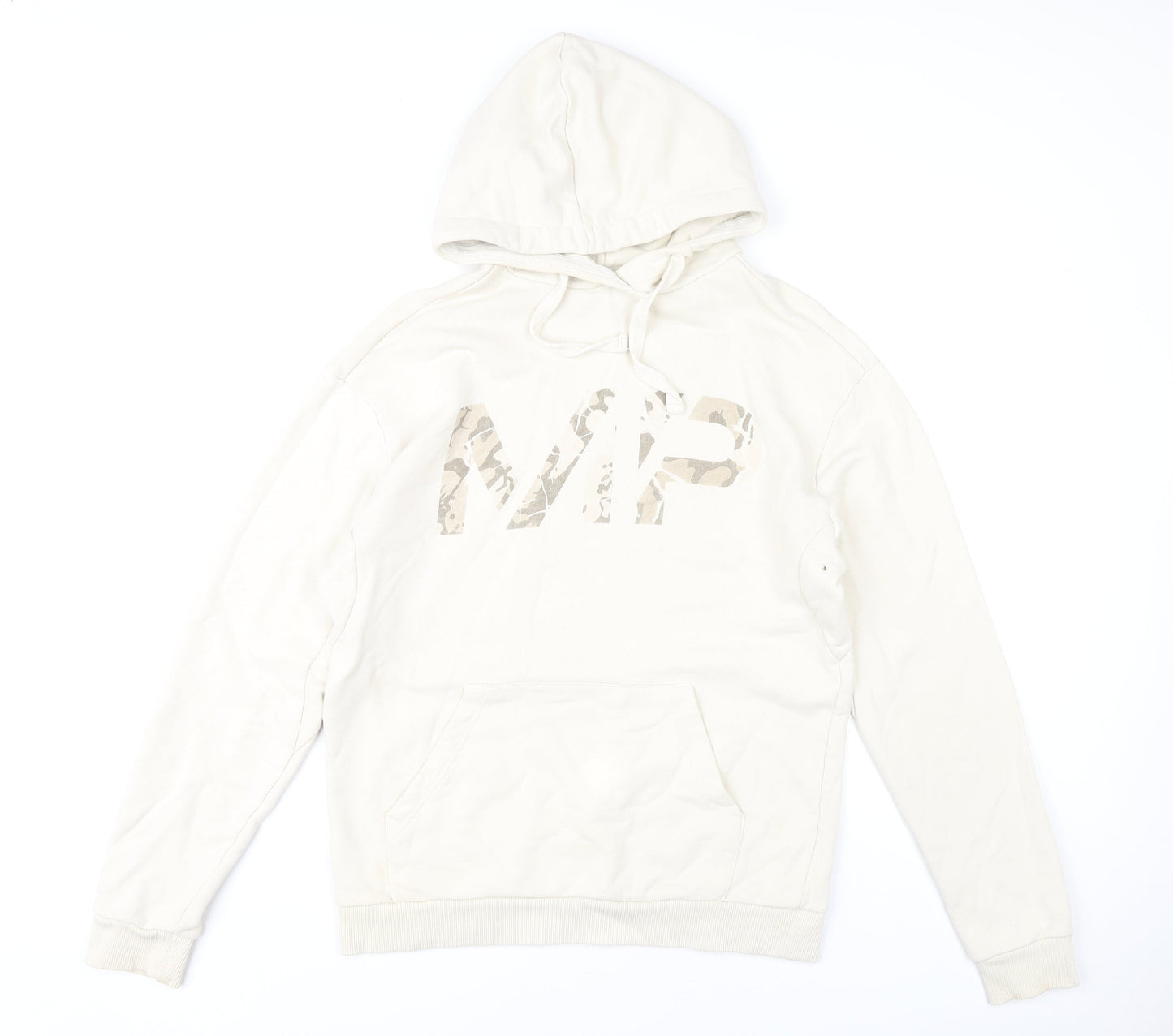 Mens UK Size M MP Beige Pullover Hoodie