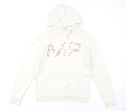 Mens UK Size M MP Beige Pullover Hoodie
