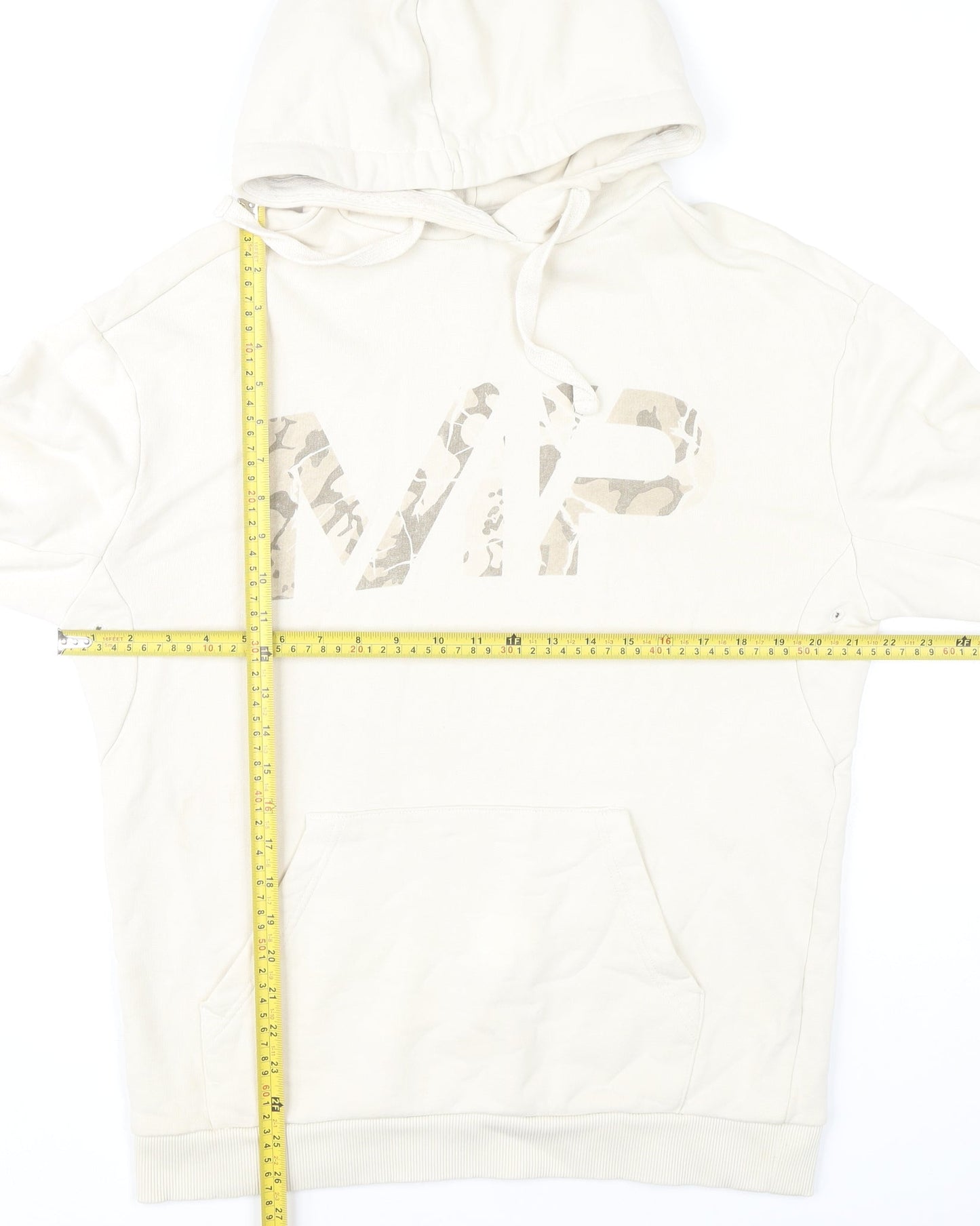 Mens UK Size M MP Beige Pullover Hoodie