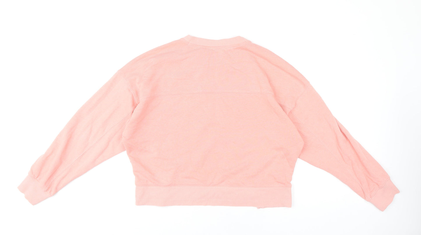 Next Women’s Pink Pullover Sweatshirt Size S Cotton Blend