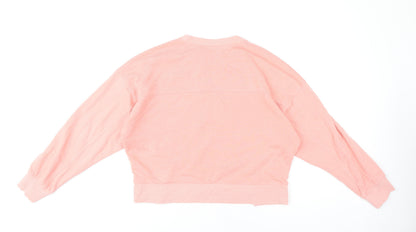 Next Women’s Pink Pullover Sweatshirt Size S Cotton Blend