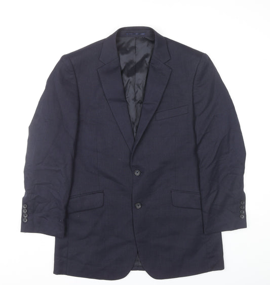 Mens UK Size 38 Brook Taverner Regular Blue Suit Jacket