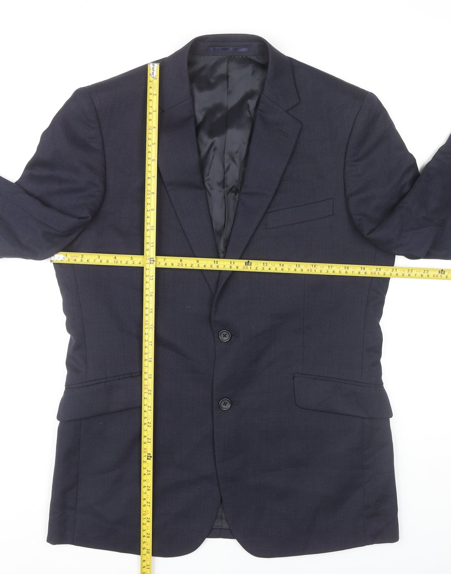 Mens UK Size 38 Brook Taverner Regular Blue Suit Jacket