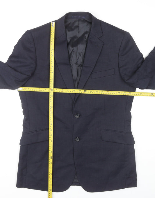 Mens UK Size 38 Brook Taverner Regular Blue Suit Jacket