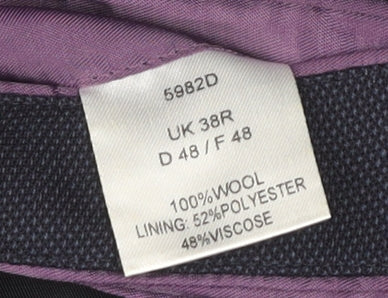 Mens UK Size 38 Brook Taverner Regular Blue Suit Jacket