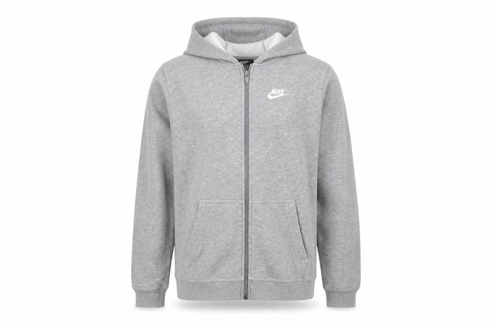 Nike Boys Grey Full Zip Hoodie XL () Cotton Blend Sportswear 12-13 Years