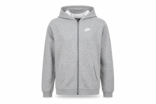 Nike Boys Grey Full Zip Hoodie XL (158-170cm) Cotton Blend Sportswear