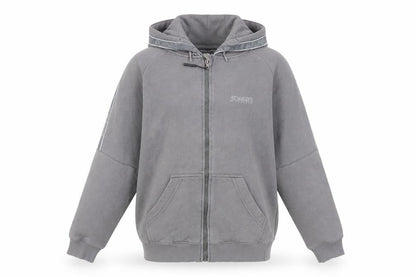 Sonneti Boys Grey Full Zip Hoodie Age 13 Years Regular Fit Casual