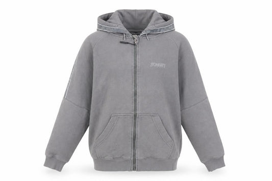 Sonneti Boys Grey Full Zip Hoodie Age 13 Years Regular Fit Casual