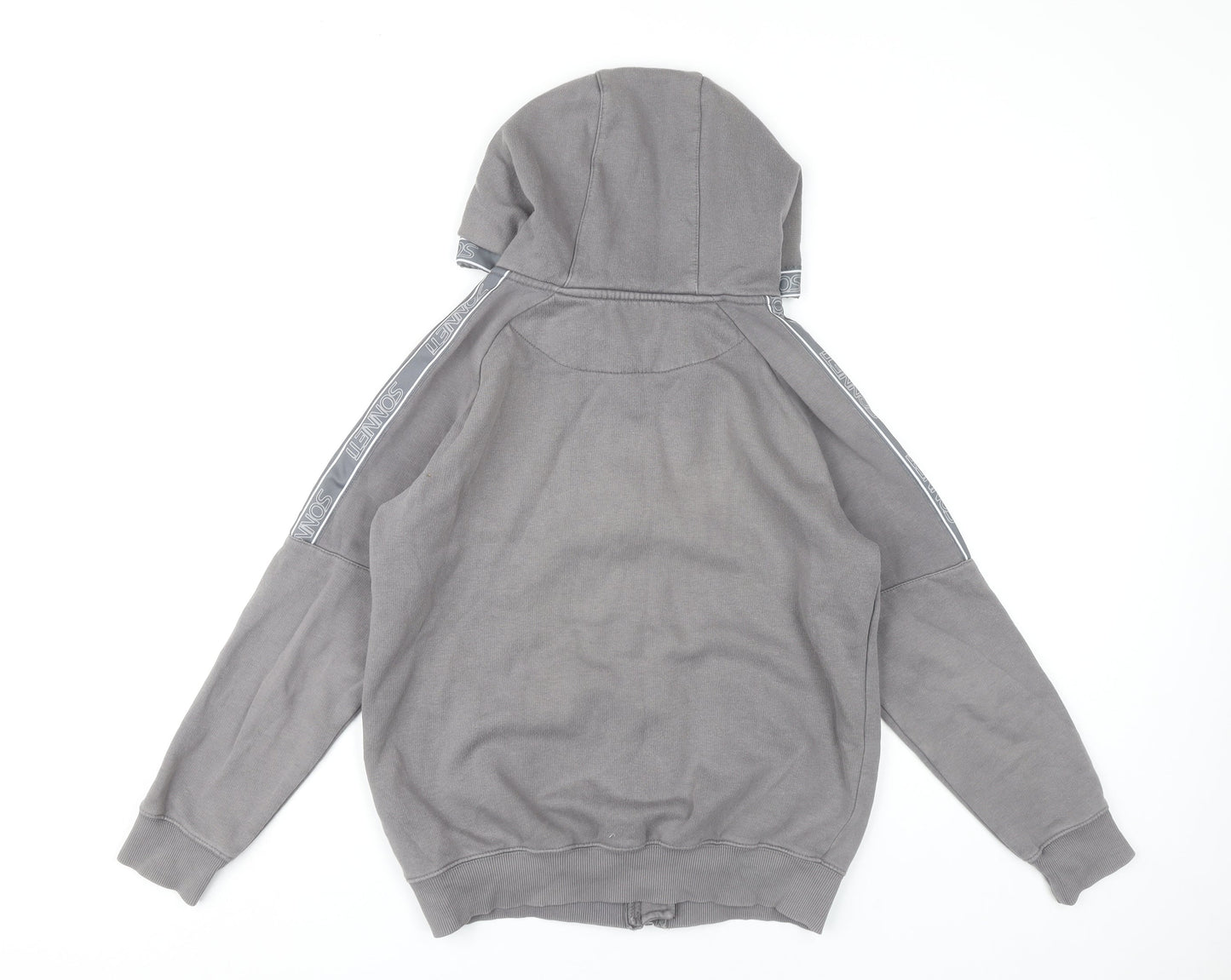 Sonneti Boys Grey Full Zip Hoodie Age 13 Years Regular Fit Casual