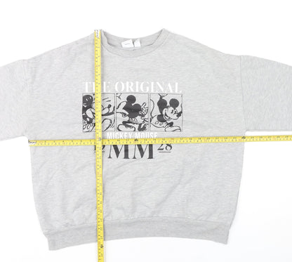 Womens UK Size L Disney Grey Pullover Sweatshirt