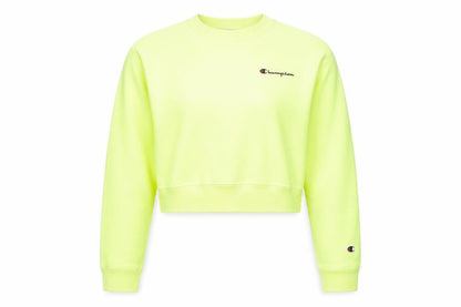 Womens UK Size M Champion Yellow Pullover Sweatshirt