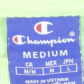 Champion Womens Yellow Medium Pullover Sweatshirt Crew Neck