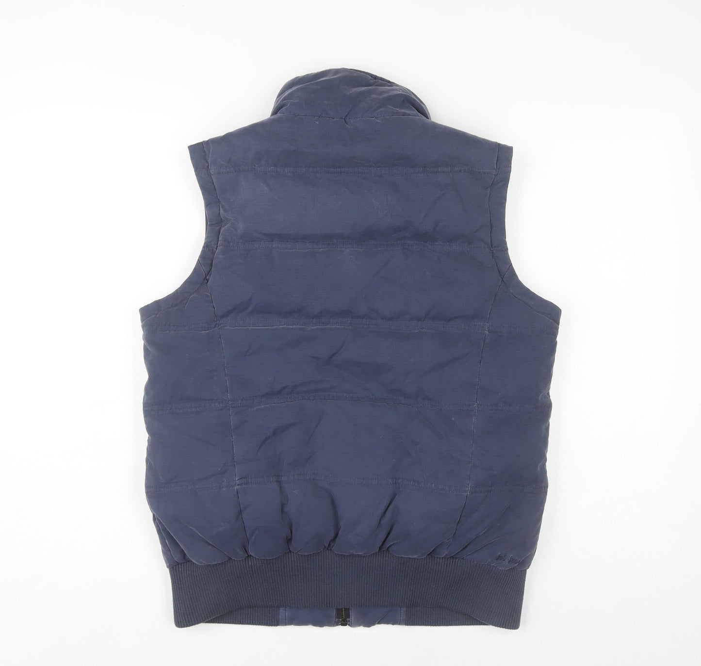 Fat Face Womens Blue Size 12 Puffer Padded Waistcoat Gilet Jacket