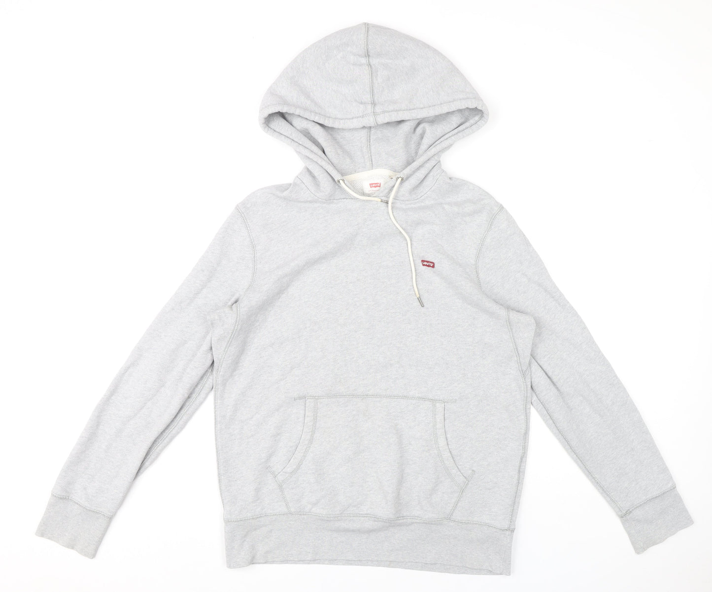 Levi's Womens Grey Pullover Hoodie Small Regular Fit Fleece
