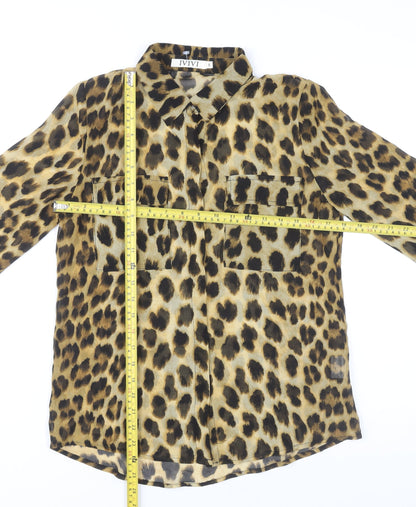 Womens UK Size S IVIVI Multicoloured Classic Button-Up