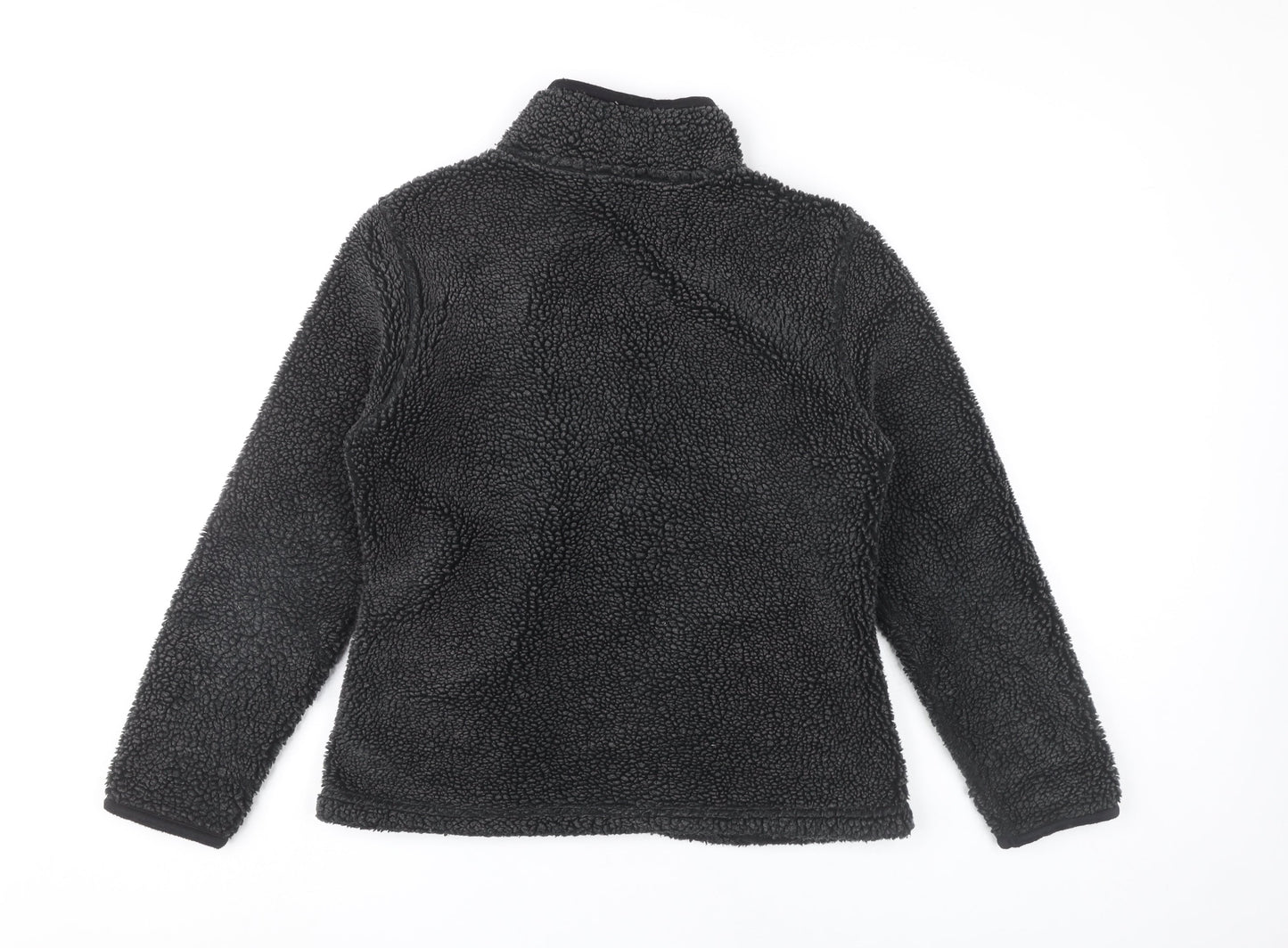 NX Sport Womens Black Fleece Zip Jacket UK 12 Regular Fit